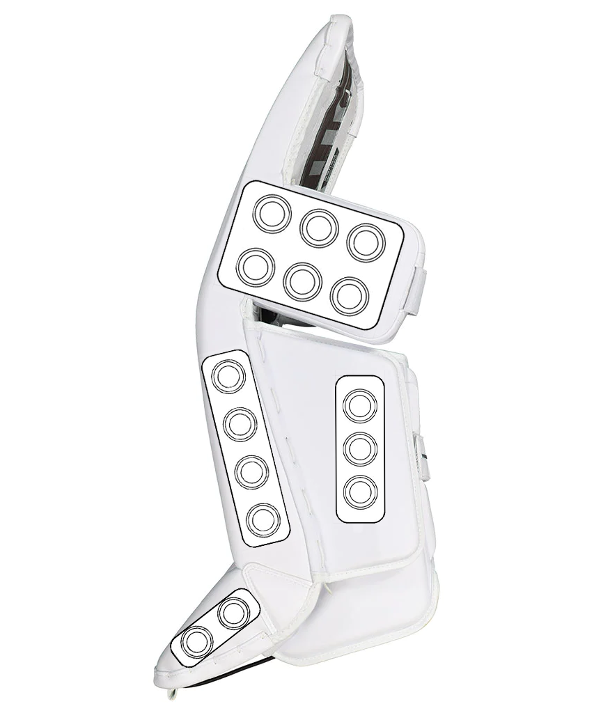 How to install Goalie sliders for ball hockey goalies. Goalie sliders for dek hockey goalies.