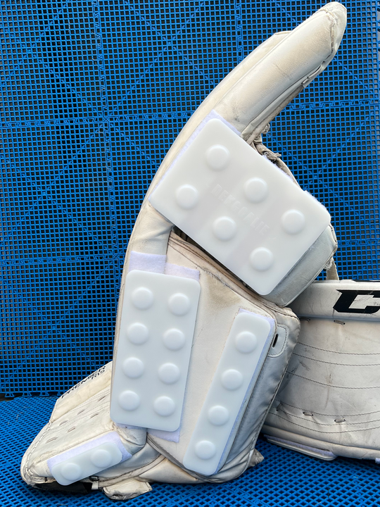 Goalie sliders for ball hockey and Dek hockey goalies DekGoalie