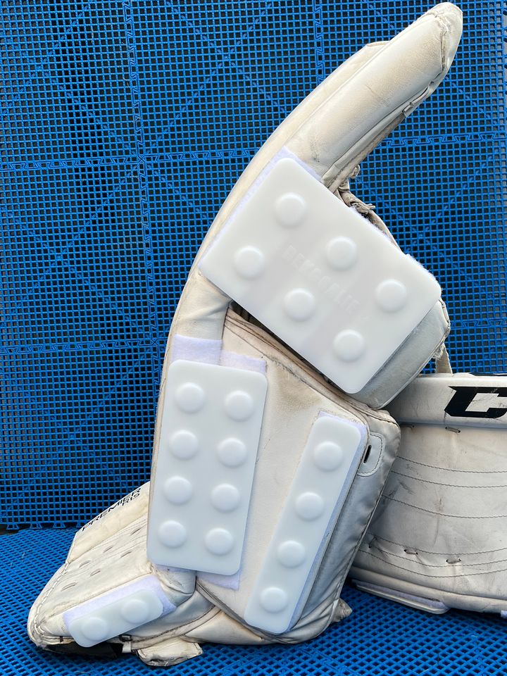 Goalie sliders for ball hockey and Dek hockey goalies DekGoalie