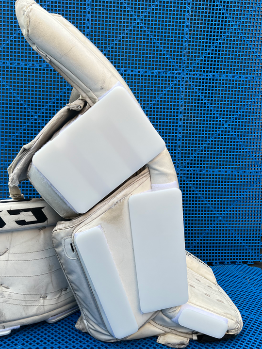 Goalie sliders for ball hockey and Dek hockey goalies DekGoalie