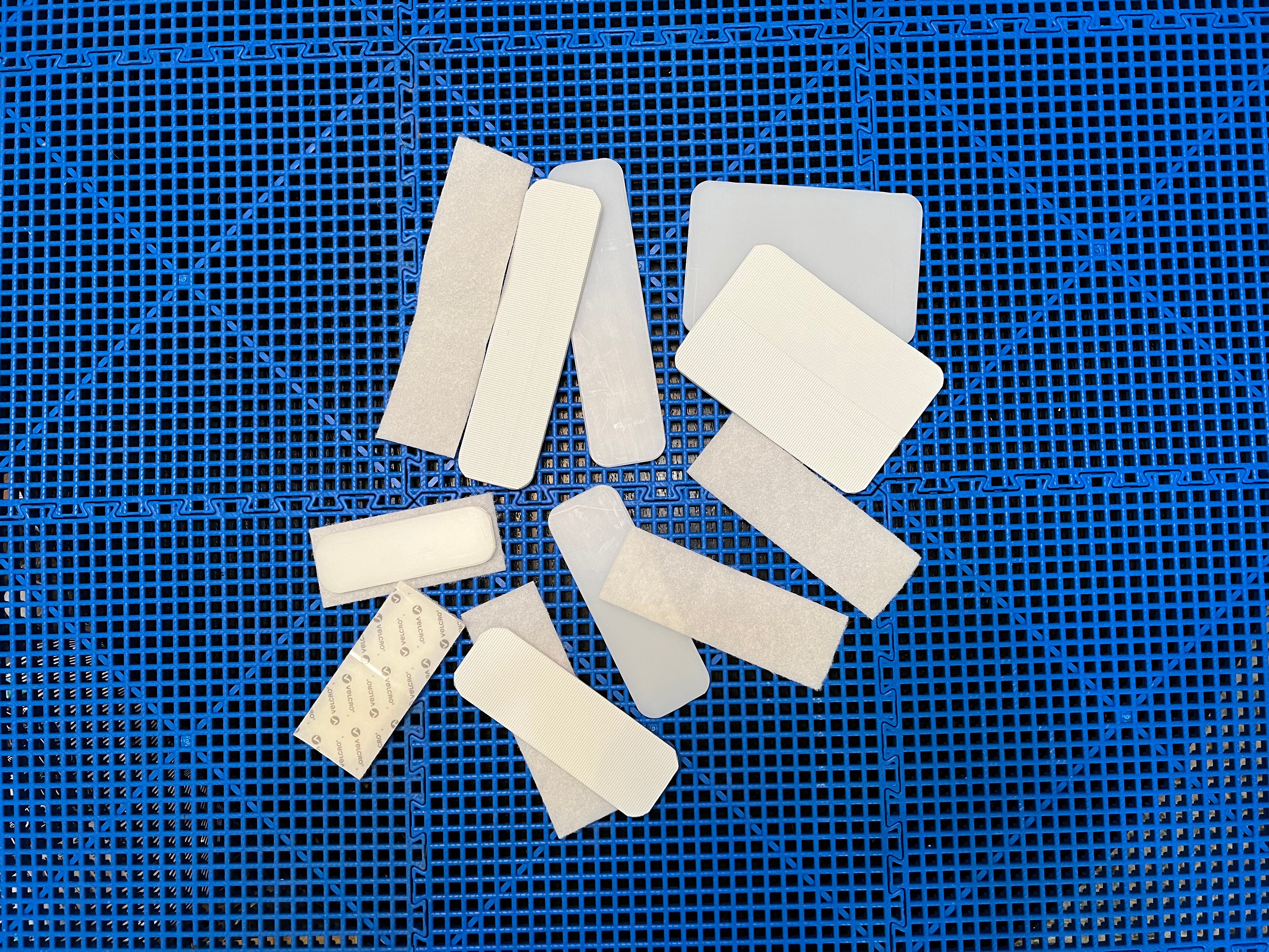 Goalie sliders for ball hockey goalies. Goalie sliders for dek hockey goalies. Easy install with velcro.